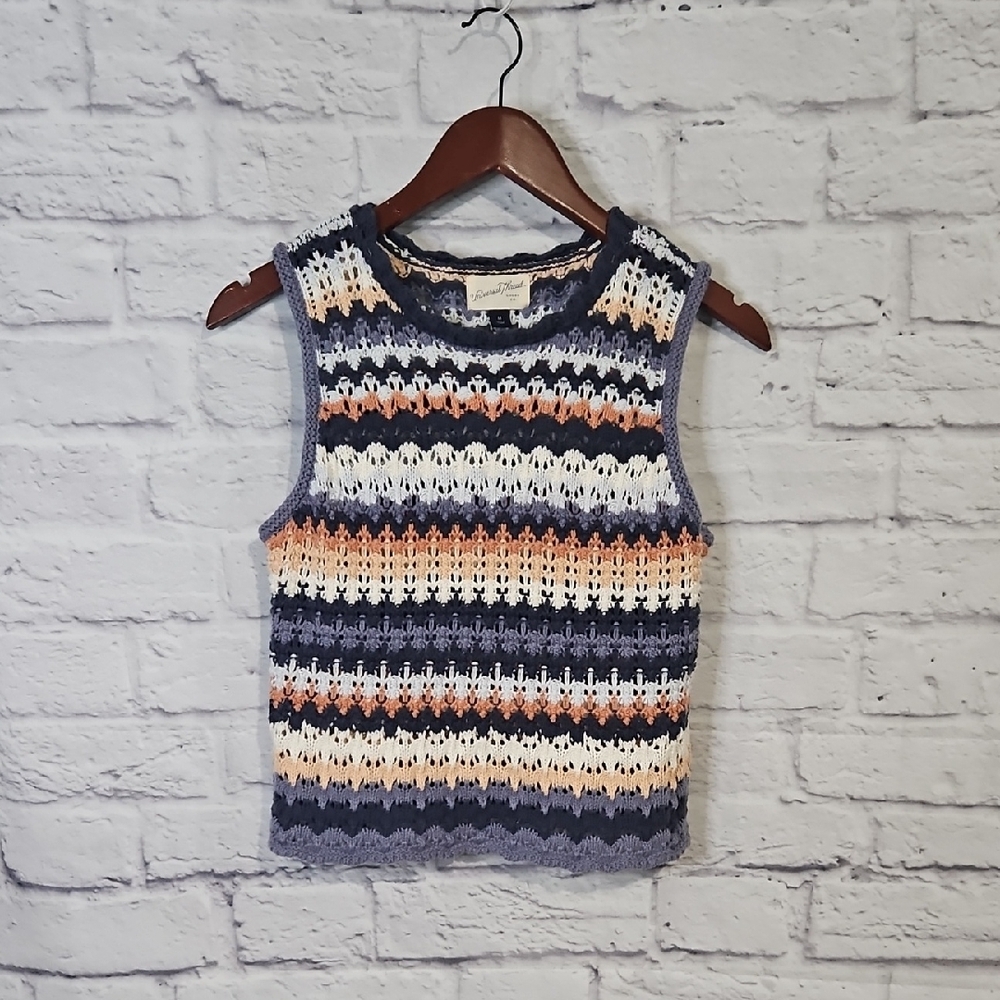 Universal Thread Multicolor Striped Tank Top